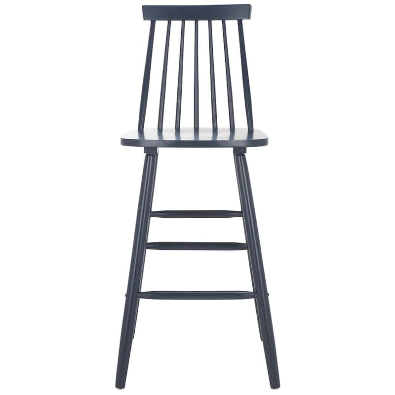 SAFAVIEH Zillah 24-inch Spindle Farmhouse Counter Stool (Set of 2) - 17.7" x 20.5" x 39.1" - 18"W x 21"D x 39"H