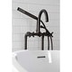 preview thumbnail 13 of 40, Kingston Brass Concord Freestanding Tub Faucet with Supply Line
