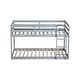 preview thumbnail 10 of 38, Artsy Solid Wooden Twin over Twin Bunk Bed with Ladder, Upper and Bottom Bed Platforms crafted with Strengthened Slats