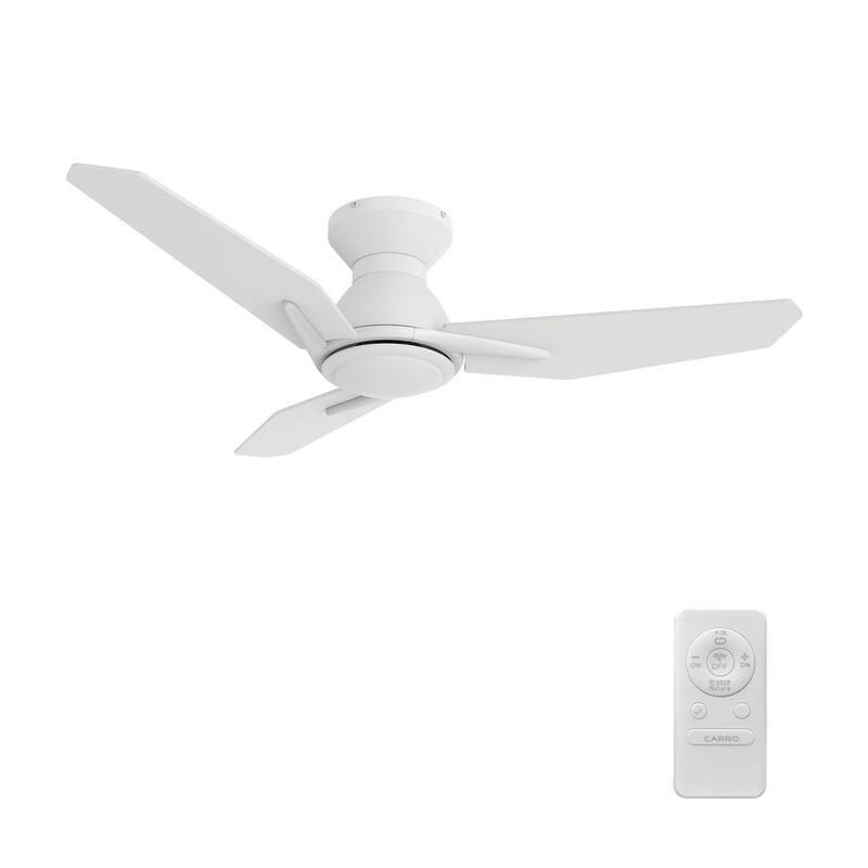 CARRO Liverpool 44" 3-Blade Ceiling Fan with Remote and Quiet DC Motor-No Light
