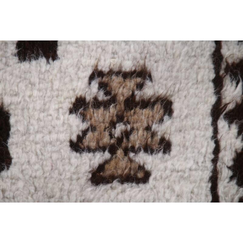 Anatolian Turkish Runner Rug Handmade Tribal Beige Wool Carpet - 3'2"x 12'3"