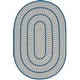 preview thumbnail 46 of 57, SAFAVIEH Handmade Braided Levina Country Rug 3' x 5' Oval - Ivory/Blue - Oval