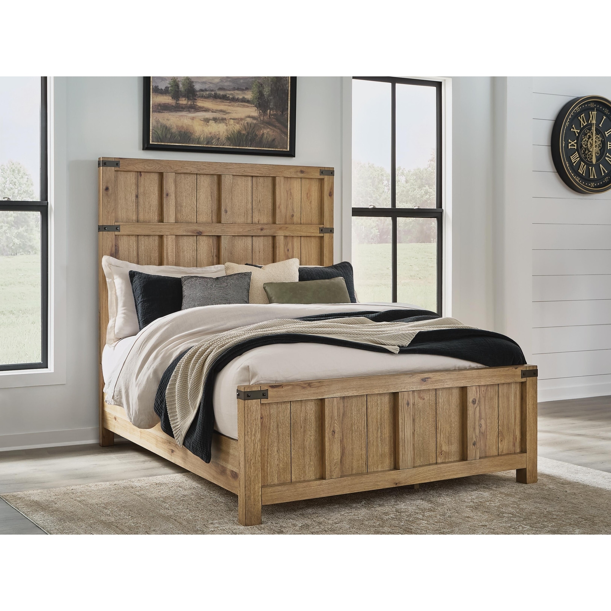 Signature Design by Ashley Ridgester Light Brown Panel Bed