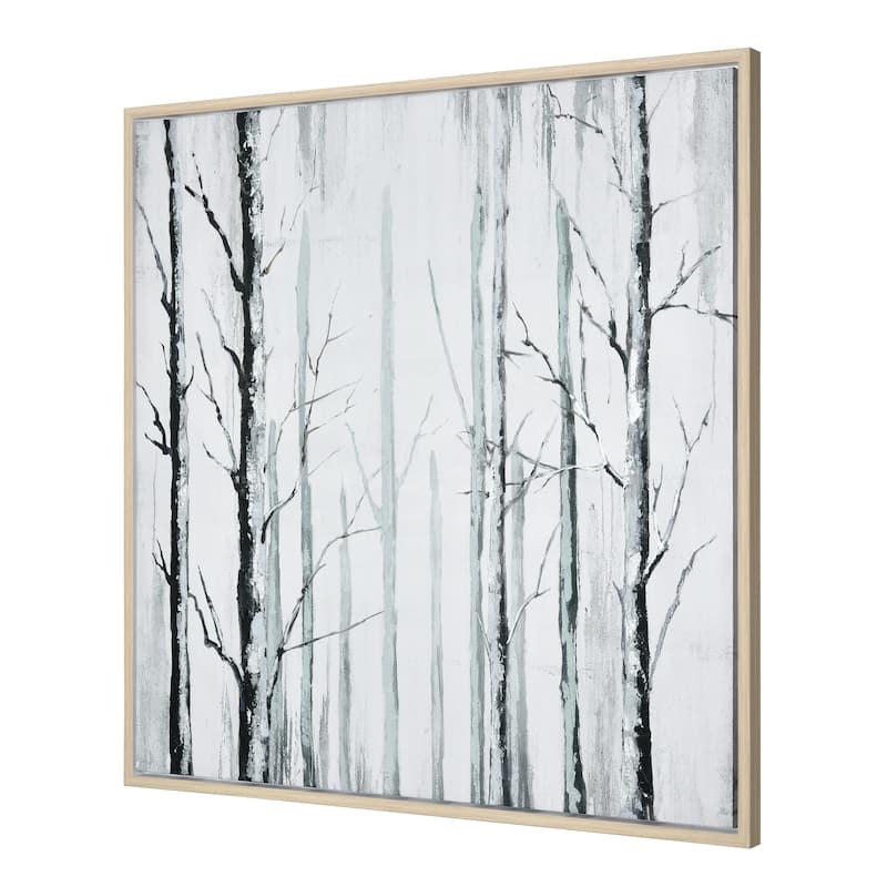 Elk Home Jordan Forest Off White Fabric 39.25 Inch Wide Wall Art