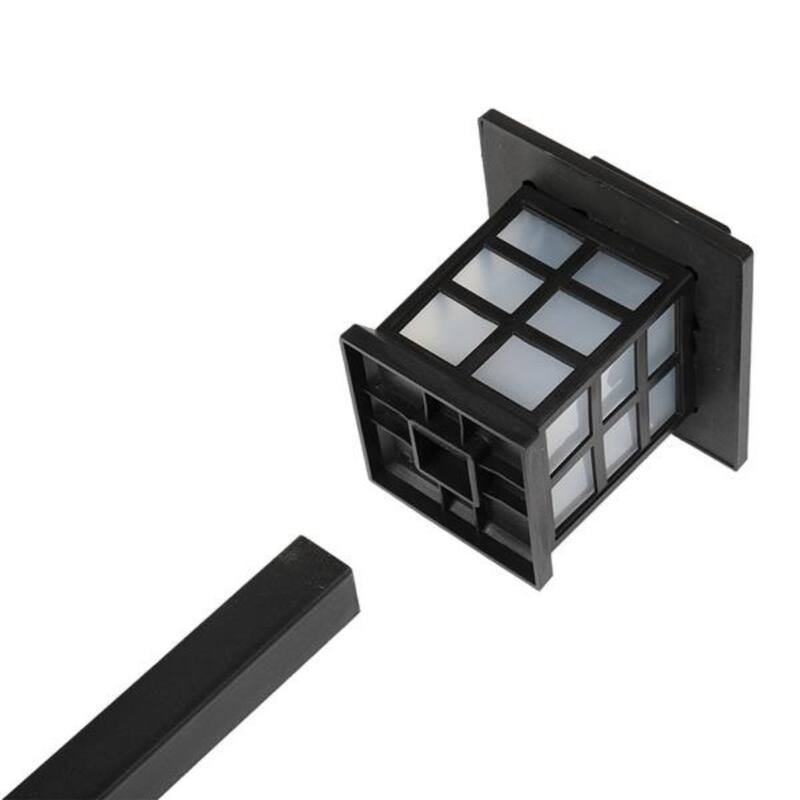 8pcs White LED Solar Lantern Torch Light Garden Landscape Lighting - 14.6 x 3.5 x 3.5