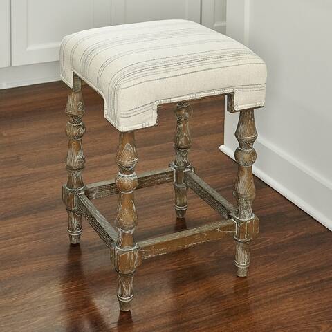 Sherry Rustic-Striped Counter Stool