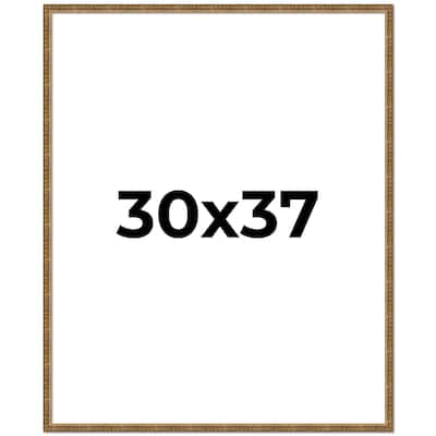 30x37 Frame Gold Kingsley Distressed Solid Wood Picture Frame Width