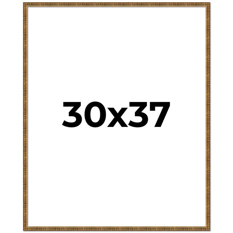 30x37 Frame Gold Picture Frame - Complete Modern Photo Frame Includes