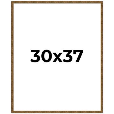 30x37 Frame Gold Picture Frame - Complete Modern Photo Frame Includes