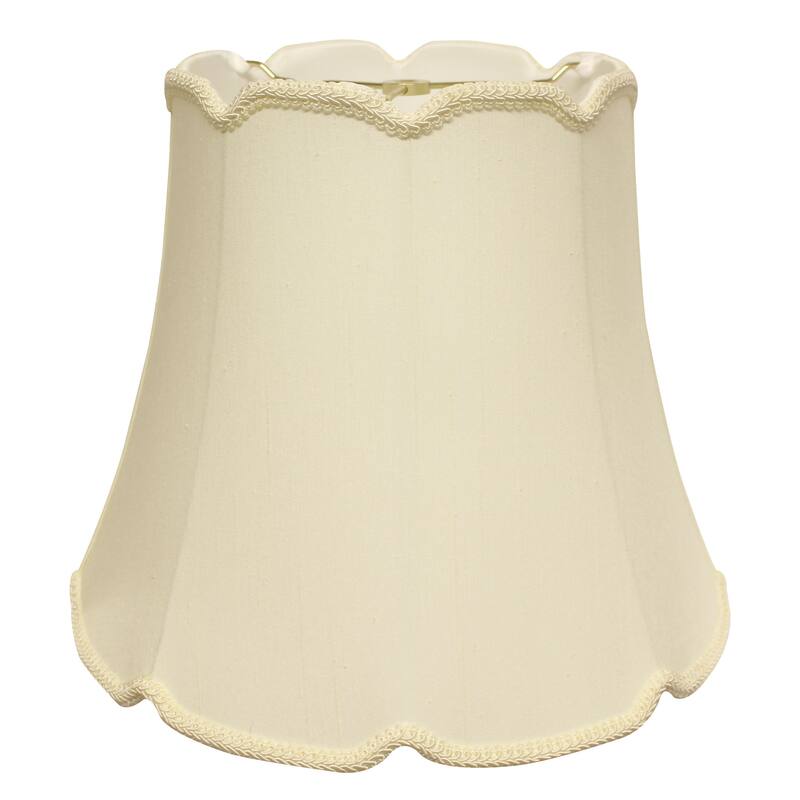 Cyliner "V" Notch Softback Lampshade with Washer Fitter, Egg - White