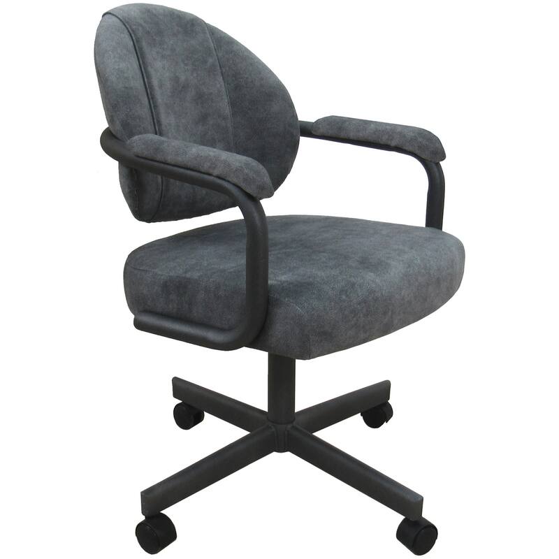 Swivel Tilt Kitchen Chair with Wheels M-70 Casters - N/A - Outlier Charcoal - Grey