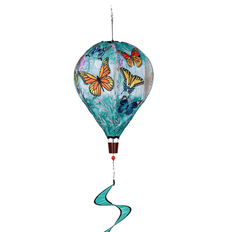 55" Welcome Home Butterflies Balloon Spinner
