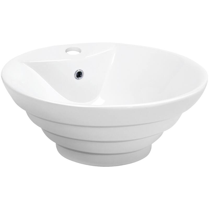 Karran USA VC-402 Valera 18-7/8" Circular Vitreous China Vessel - White