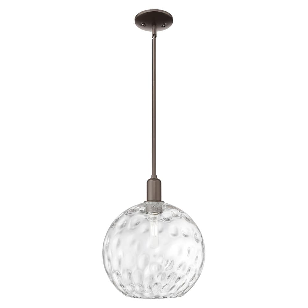 Innovations Lighting Endless Possibilities Arcadia - Athens Water Glass - 1 Light 12" Stem Hung Mini Pendant