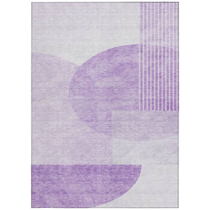 HomeRoots Geometric Transitional Rectangle Outdoor Rug