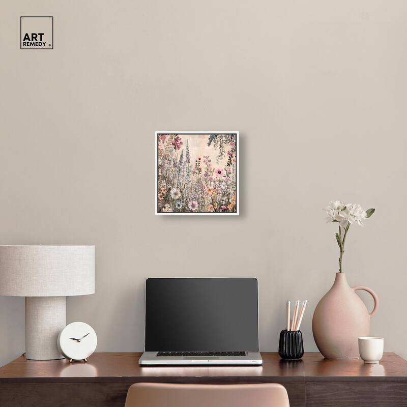 Chiffon Cosmos Canvas by Art Remedy