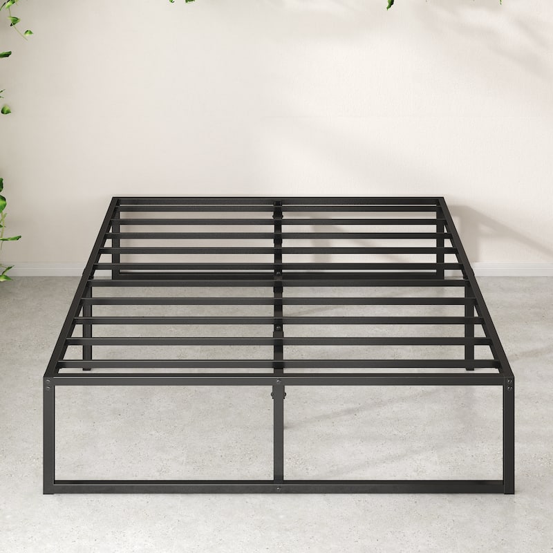 Priage by Zinus Black Metal 14-inch Platform Bed
