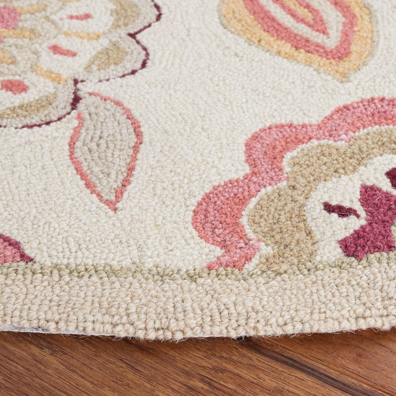 SAFAVIEH Handmade Chelsea Lily Pad French Country Wool Rug