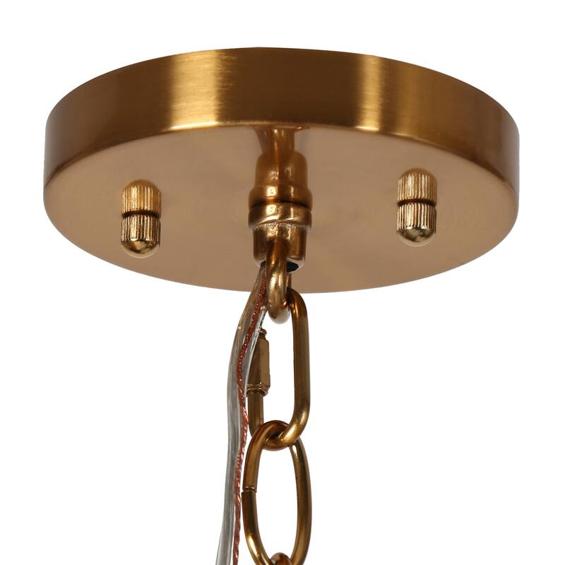 Modern Farmhouse 1-Light Pendant Light for Kitchen Island Dining Room - Gold