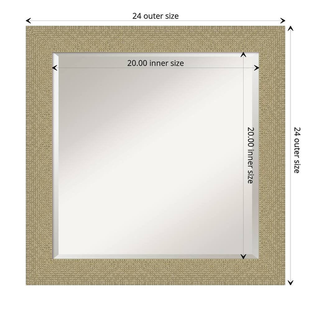 Beveled Bathroom Wall Mirror - Mosaic Gold Frame