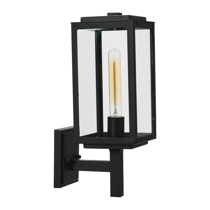 Robert Stevenson Lighting Addison - Metal and Glass Outdoor Light - 6W x 9L x 17H