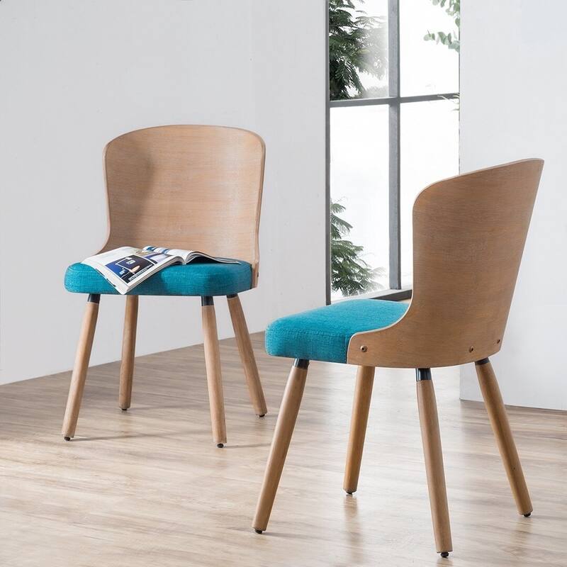 Corvus Calvados Mid-century Modern Dining Chairs (Set of 2)