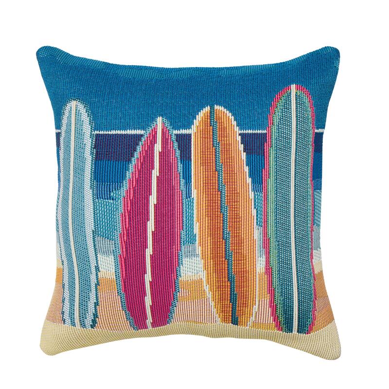 Liora Manne Marina Surf Break Indoor/Outdoor Pillow