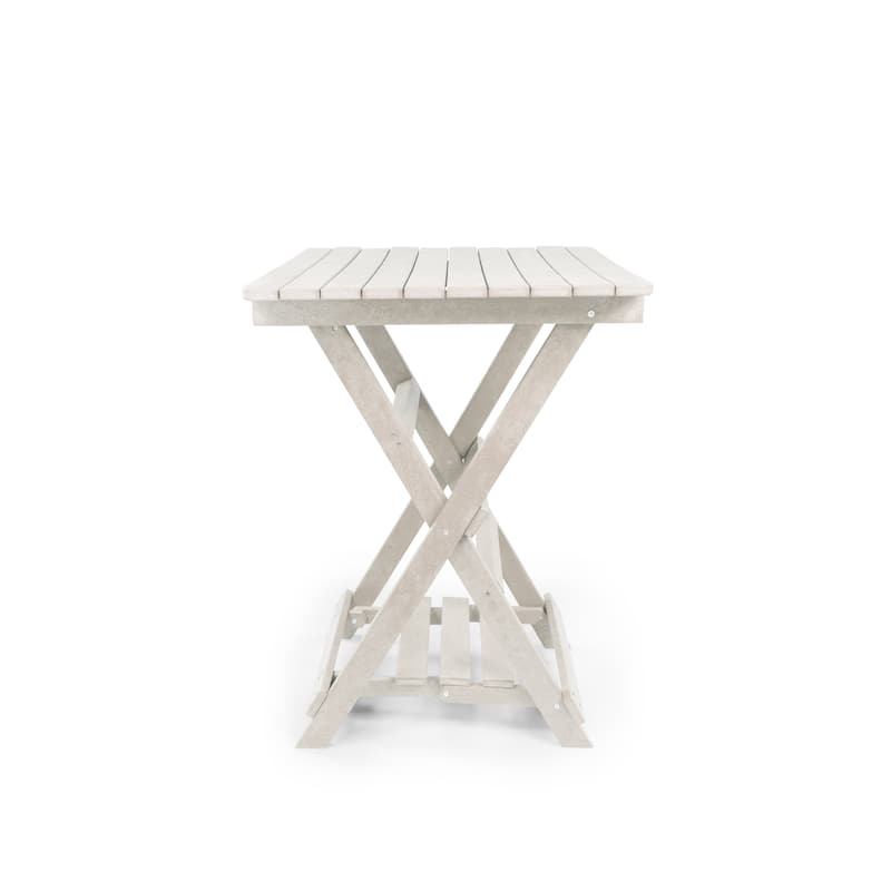 Patagonia Fully Assembled All-Weather Recycled HDPE Outdoor Folding Bar table