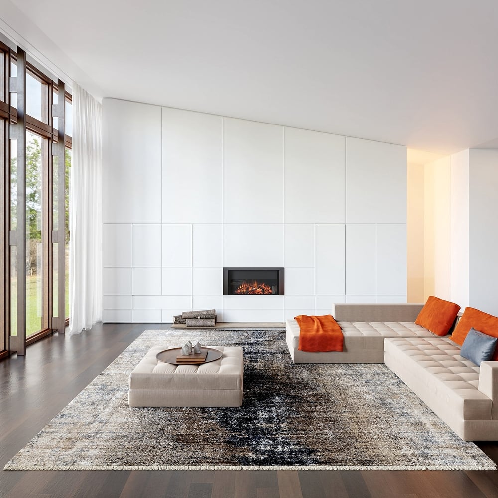 Rhae Contemporary Abstract Area Rug