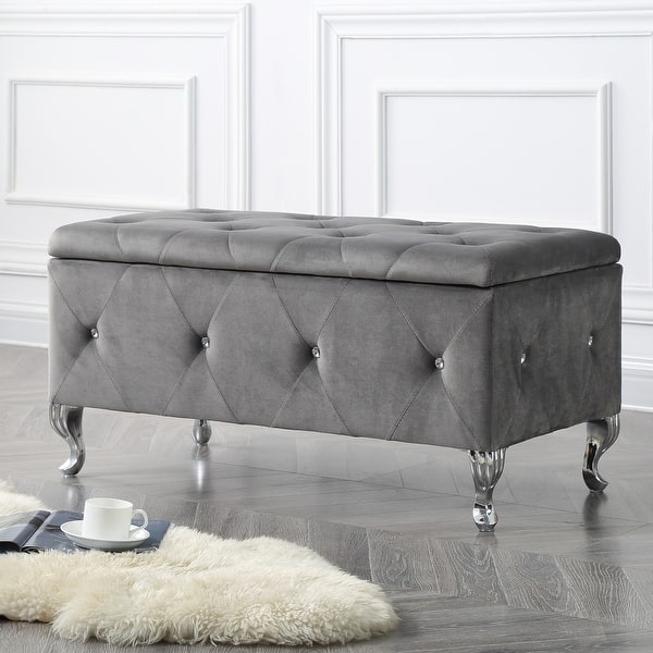 Upholstered Tufted Storage Bench On Sale Overstock 8644712 Discover the 19 distinct types of storage benches.