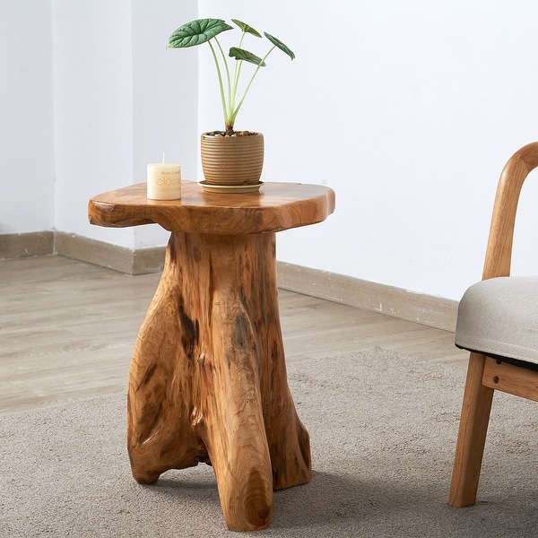 Greenage Cedar Roots Natural Flower Stand Reclaimed Woods End