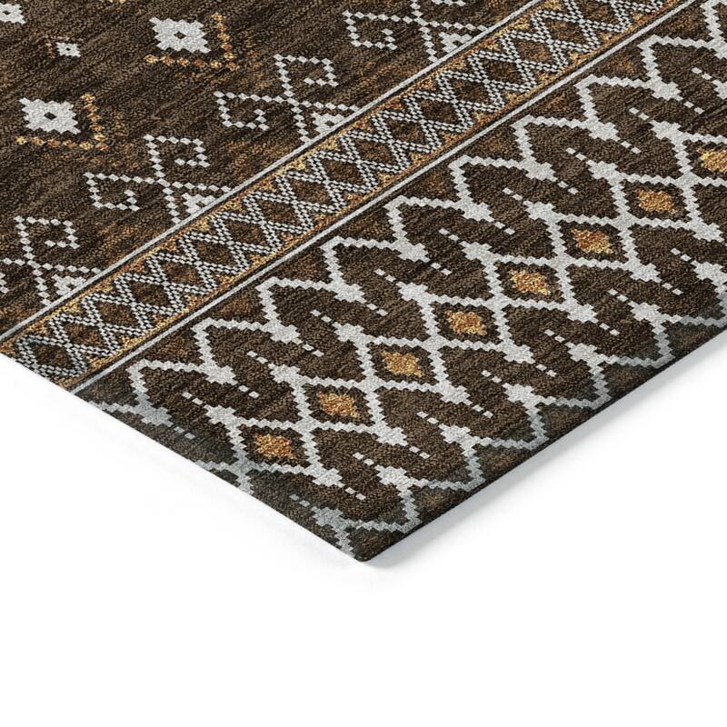 HomeRoots Tribal Transitional Rectangle Outdoor Rug