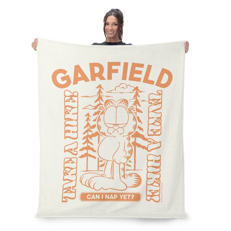 Nickelodeon Garfield Silk Touch Sherpa Throw Blanket