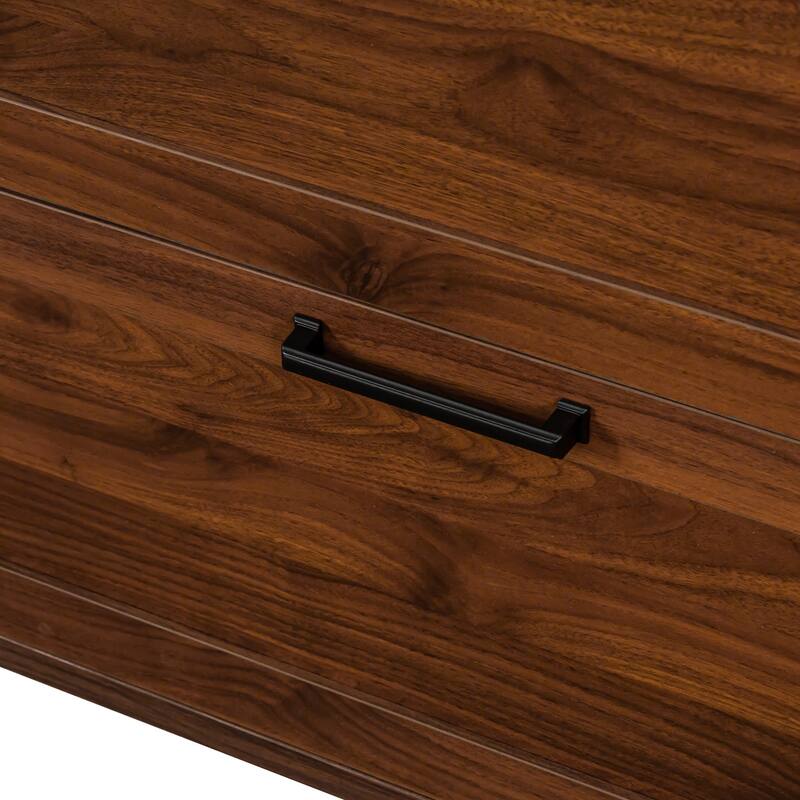 Farmhouse File Cabinet, Stylish 2-Drawer File Cabinet Rustic Office File Cabinet with Lock, for Home Office