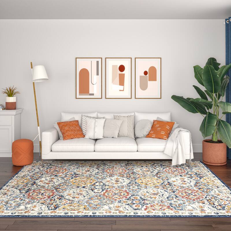 Chesney Bohemian & Eclectic Floral Indoor Area Rug