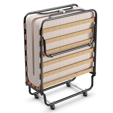 Folding Bed with Memory foam Guest Bed Made in Italy