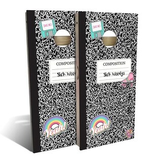 90s Notebook Outdoor Cornhole Board Set