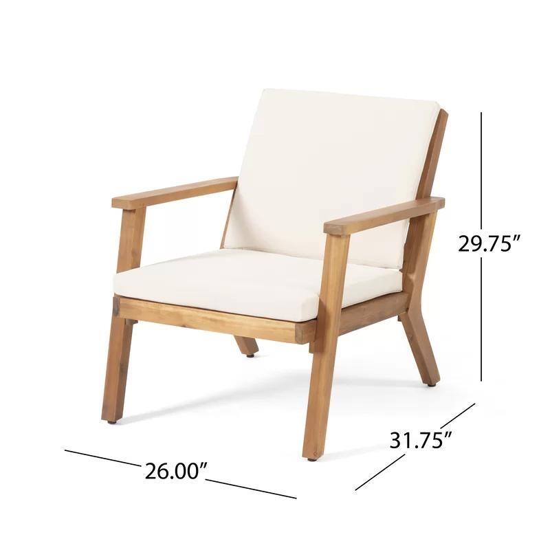 4 Pieces Patio Chat Set, Bistro Set, All-Weather Conversation Set