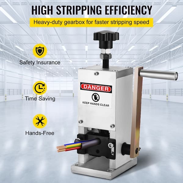 Manual & Drill-Powered Wire Stripper Machine – 0.08 To 1 Inch Adjustable, For Scrap Copper Recycling, Heavy-Duty