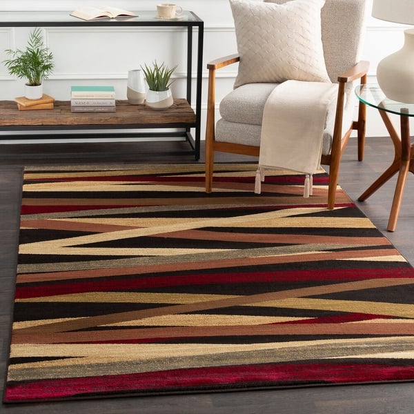 slide 2 of 7, Artistic Weavers Gwinnett Abstract Stripes Area Rug