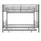 preview thumbnail 11 of 71, Twin over Twin Elegance Clean-Lined Bunk Bed, Heavy Duty Metal Structure Bunk Bed Frame Steel Slat Support(No Box Spring Needed)