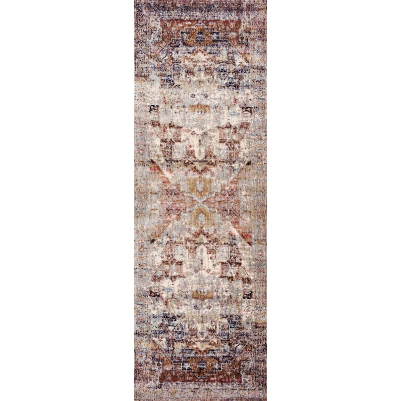 Alexander Home Contessa Traditional Medallion Boho Distressed Rug