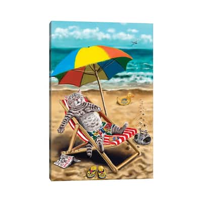 iCanvas "On The Beach" by Anastasia Evgrafova Canvas Print