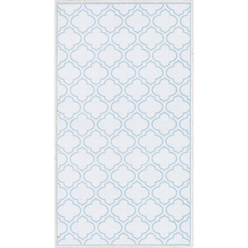 Well Woven Apollo Lattice Moroccan Machine Washable Area Rug