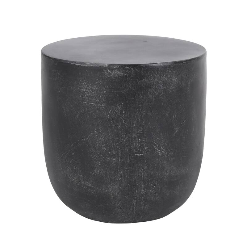 Bianca Outdoor Lightweight Concrete Side Table by Christopher Knight Home