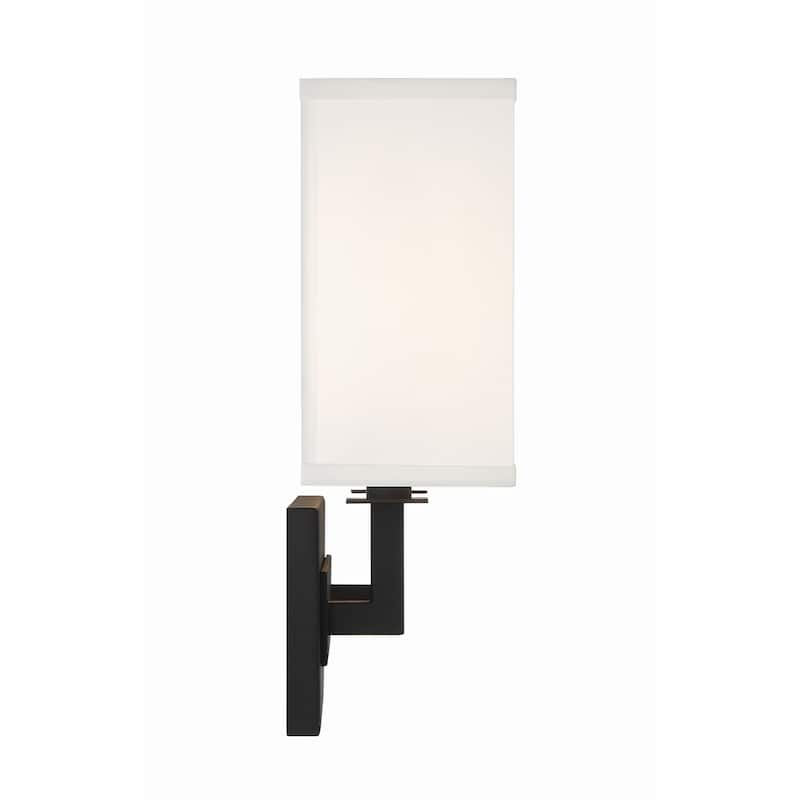 Durham 2 Light Black Forged Sconce - 12.75"W x 12.25"H x 3.75"D