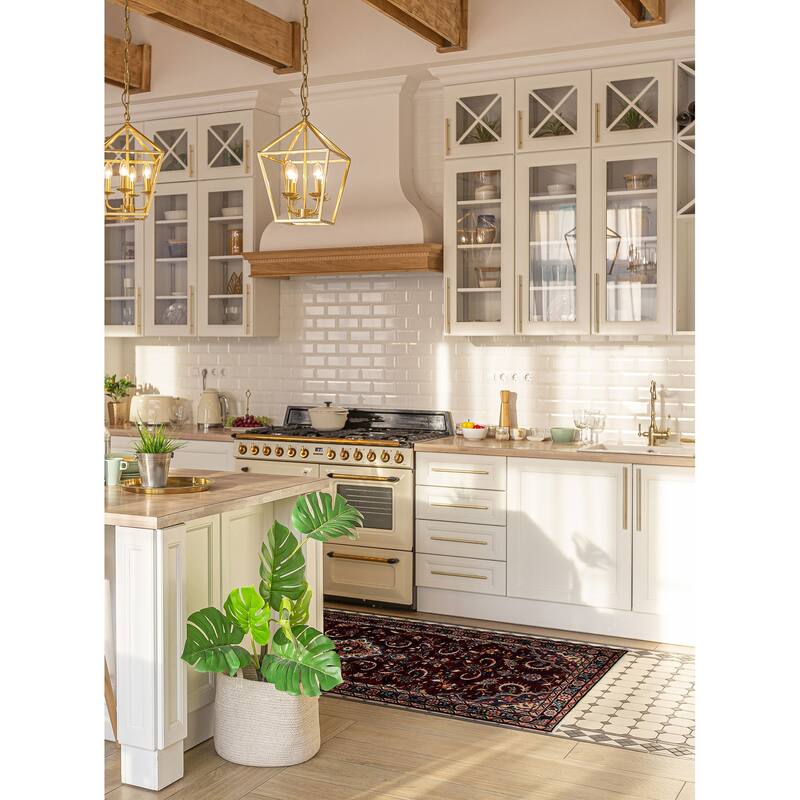 ECARPETGALLERY Hand-knotted Anatolian Vintage Red Wool Rug - 3'11 x 10'7