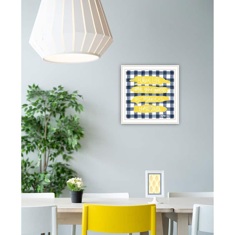 TrendyDecor4U Contemporary "Make Lemonade!" Framed Print Wall Art