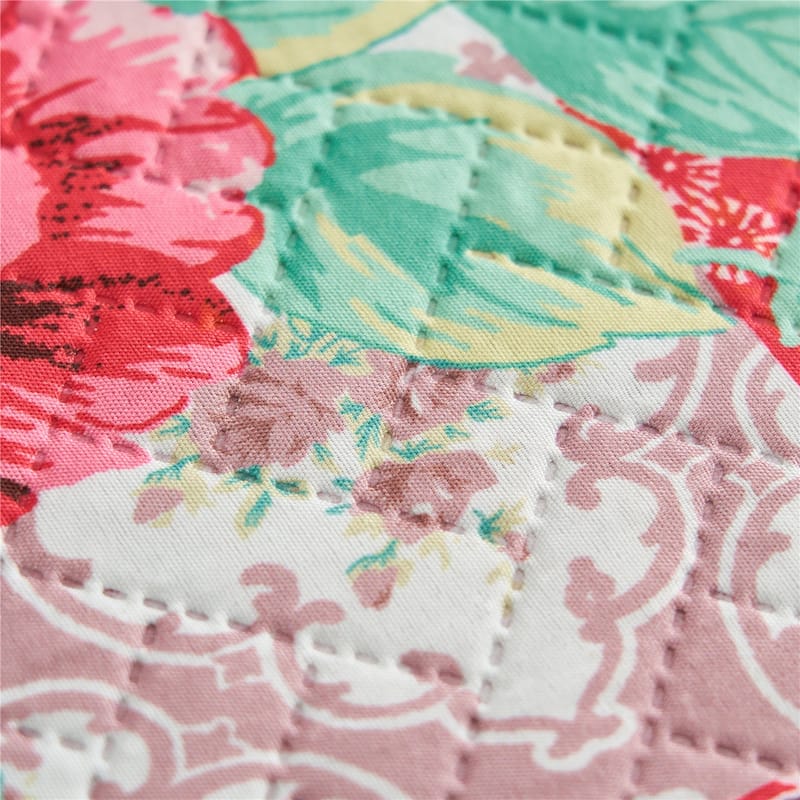 European Floral Quilt Set