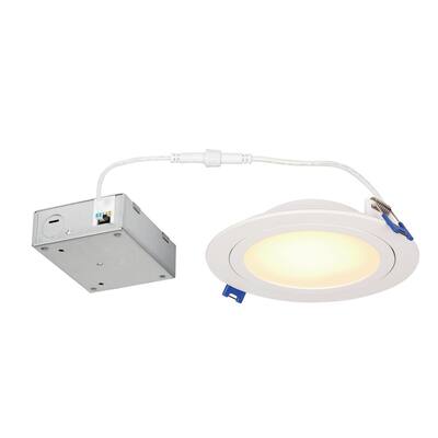 Westinghouse Lighting 15-Watt (100-Watt Equivalent) 6-in. Gimbal Recessed LED Downlight with Color Temperature Selection